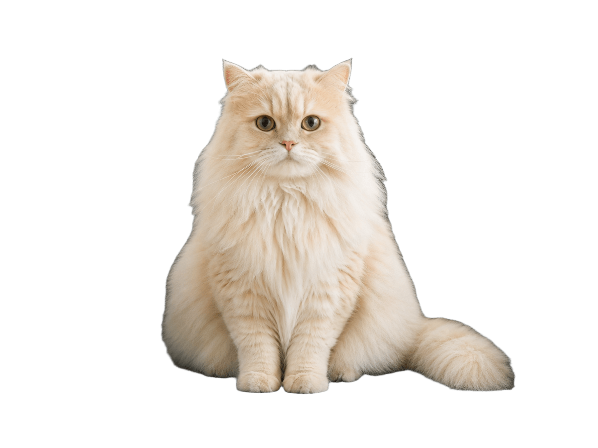 Cat isolated with detailed fur